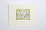 Untitled color by Laxman Pai, etching, hand, offered Jul 2017