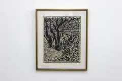 Untitled by Edgar Dorsey Taylor, woodcut print on tissue, offered Jul 2017