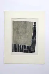 Print on textured paper E/A titled Wall III by Zarina, pencil, offered Jul 2017
