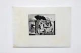 untitled; zinc by K. Laxma Goud, etching, pencil, offered May 2017