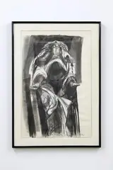 Rico Lebrun (1900-1964) California/New York/Italy; by Rico Lebrun, Ink wash on paper, abstract figure, offered May 2017