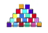 (CA, NY, Former Yugoslavia, b. 1933); Group of 20 by Vasa Mihich, acrylic cubes, multicolored, each 2", offered May 2017