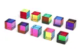 (CA, NY, Former Yugoslavia, b. 1933); group of 10 by Vasa Mihich, acrylic cubes, multicolored, each 2", offered May 2017