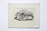 India; Unititled by Laxman Pai, 1966, Ink drawing. Unframed; visible, offered May 2017