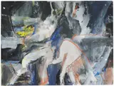 Untitled by Nicolas Carone, Oil and pastel on paper board. Circa 1950s, offered Nov 2022