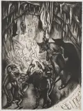 They made themselves extinct by Sue Coe, Lithograph. 1997, offered Nov 2022