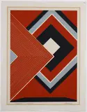 Op art by Eugene Harwick, serigraph, offered Nov 2022