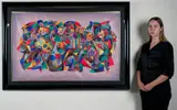 Musicians by Anatole Krasnyansky, 1995, acrylic, watercolor and gouache painted on handmade Japan paper, offered Nov 2022