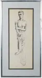 Male Figure by Malcom Edgar Case, Pen and ink, offered Nov 2022