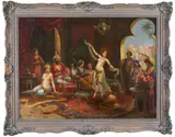 Dance of Salome (Dance of the Seven Veils by Claude Ferrand, Oil on canvas, offered Nov 2022