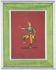 Untitled by Thai Dancer, Oil on silk on board, offered Nov 2022