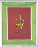 Untitled by Thai Dancer, Oil on silk on board, offered Nov 2022