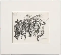 Untitled by Nick Eggenhofer, Pen and ink illustration on paper, offered Nov 2022