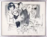 Paris by Alfred Rosenberg, Pen and ink on paper, offered Nov 2022