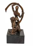 Untitled by Michael Shacham, Bronze on marble base, offered Aug 2022