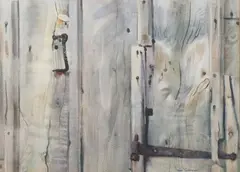 The Hinge and the Hook by Barse Miller, Watercolor. 1955, offered Aug 2022