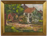 Untitled by Maurice King Burns, Oil on board, offered Aug 2022