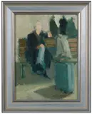 Leav'n on a Jet Plane by James Kubiatowicz, Oil on canvas, offered Aug 2022