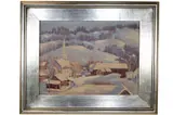 Winter Scene.' by Ralph Entwistle, Oil on masonite, offered Aug 2022