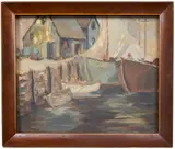 Untitled by R.E. Whitehead, Oil on canvas board, offered Aug 2022