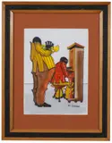 Jazz by William Sorrow, Watercolor on paper, offered Aug 2022