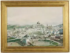 Spanish Landscape by Hazard Durfee, Oil on canvas, offered Aug 2022