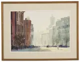 Charles Street Morning by Curtis Rosser, Watercolor, offered Aug 2022