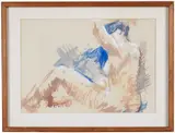 Seated Female Nude.' by Peggy Lipshutz, 1975, Gouache on paper, offered Aug 2022