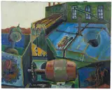 Mill Work by Don Primiano, 1997, Oil on canvas, offered Aug 2022