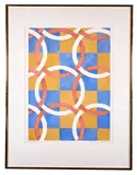 Geometries 5 by Lois Mck. Shapleigh, 1984, Watercolor on paper, offered Aug 2022