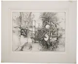 Spaces Revisted by Jak Kovatch, 1980, Etching, offered Aug 2022
