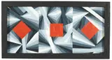 Paper Construction #3 by Margaret Newland Wenstrup, Acrylic and assembled paper, offered May 2022