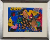 Untitled by Antonio Lorenzo, 1966, Gouache on paper, offered May 2022