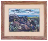 Untitled by Howard Hardy, Gouache on paper, offered May 2022