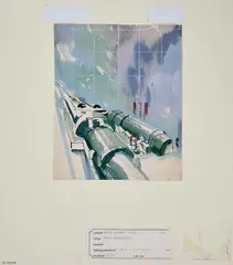 Power Generators by Wayne Lambert Davis, 1904, Watercolor on paper, offered May 2022