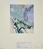 Power Generators by Wayne Lambert Davis, 1904, Watercolor on paper, offered May 2022