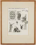 Untitled by William Steig, Pen and Ink cartoons on a single, offered May 2022
