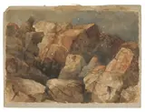 Cliffs with Seagulls by John Austin Sands Monks, Watercolor laid on board, offered May 2022