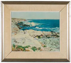Untitled by Ben Johnson, Oil on Masonite, offered May 2022