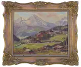Untitled by Otto Hoffman, Oil on board. Initialed bottom right, offered May 2022
