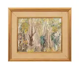 Bush Study - 1965 by John Serle, oil on masonite, sold Sep 2024