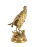 Untitled - Grouse by Ferdinand Pautrot, bronze, sold Sep 2024