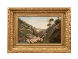 Untitled - Italian landscape by Francois B. de Blois, oil on canvas, sold Sep 2024