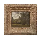 Forest Fontainebleau by Léon Richet, 2017, oil on canvas, sold Sep 2024
