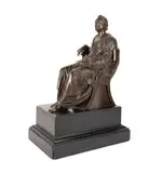 after Pompeo Marchesi (Italian 1789-1858) by Likley Friedrich Hecht, bronze and slate veneer, sold Jun 2024