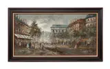 Untitled - Parisian Street Scene - second half 20th century by Caroline C. Burnett, oil on canvas, sold Jun 2024