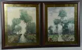 Untitled by Charles W. Dahlgreen, watercolor paintings, sold Dec 2018