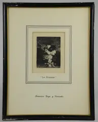 Le Petit Prisoner by Francisco Goya, etching, sold Dec 2018