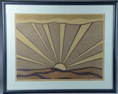 Sunrise by Roy Lichtenstein, lithograph, sold Dec 2018