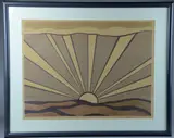 Sunrise by Roy Lichtenstein, lithograph, sold Dec 2018